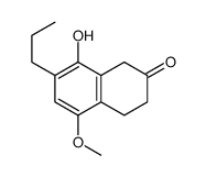 8-hydroxy-5-methoxy-7-propyl-3,4-dihydro-1H-naphthalen-2-one Structure