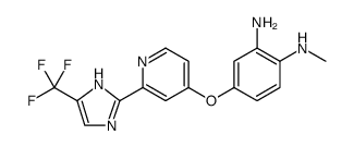 1,2-Benzenediamine, N1-methyl-4-[[2-[5-(trifluoromethyl)-1H-imidazol-2-yl]-4-pyridinyl]oxy] Structure