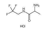 Propanamide, 2-amino-N-(2,2,2-trifluoroethyl)-, hydrochloride结构式