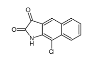 9-chloro-1H-benz[f]indole-2,3-dione结构式