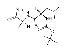 Boc-L-Leu-L-Ala-NH2结构式