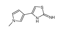 4-(1-甲基-1H-吡咯-3-基)噻唑-2-胺结构式