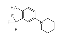 4-(1-Piperidinyl)-2-(trifluoromethyl)aniline structure