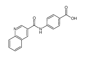 4-[(3-quinolinylcarbonyl)amino]benzoic acid Structure