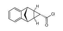 1aβ,2β,7β,7aβ-tetrahydro-2,7-methano-1H-cyclopropa[b]naphthalene-1β-acid chloride Structure