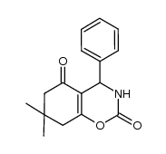 7,7-dimethyl-4-phenyl-4,6,7,8-tetrahydro-2H-1,3-benzoxazine-2,5(3H)-dione结构式