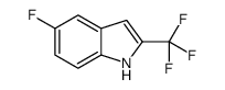 5-氟-2-(三氟甲基)-1H-吲哚结构式