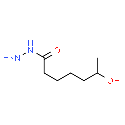 Heptanoic acid,6-hydroxy-,hydrazide结构式