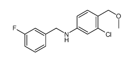 3-Chloro-N-(3-fluorobenzyl)-4-Methoxyaniline结构式