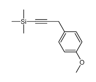 3-(4-methoxyphenyl)prop-1-ynyl-trimethylsilane结构式