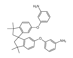 6,6'-bis(3-aminophenoxy)3,3,3',3'-tetramethyl-1,1'spirobiindan结构式