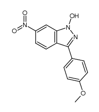 3-(4-methoxyphenyl)-6-nitro-1H-indazol-1-ol结构式