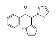 1-phenyl-2,2-bis(1H-pyrrol-2-yl)ethanone Structure