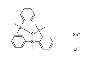 [[chloro(dimethyl)stannyl]-bis[dimethyl(phenyl)silyl]methyl]-dimethyl-phenylsilane Structure