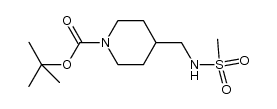 4-(methanesulfonyl- aminomethyl)-piperidine-1-carboxylic acid t-butyl ester Structure