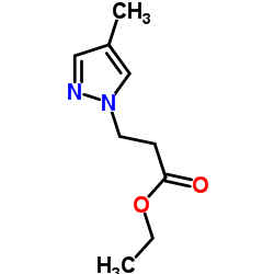 Ethyl 3-(4-methyl-1H-pyrazol-1-yl)propanoate结构式