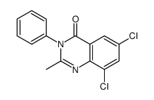 6,8-dichloro-2-methyl-3-phenylquinazolin-4-one Structure