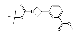 6-(1-tert-butoxycarbonyl-azetidin-3-yl)-pyridine-2-carboxylic acid methyl ester结构式