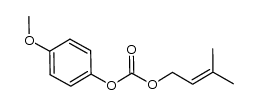 4-methoxyphenyl 3-methylbut-2-enyl carbonate结构式