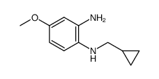 N1-(cyclopropyImethyI)-4-methoxybenzene-1,2-diamine Structure