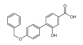 3-hydroxy-4-(4-phenylmethoxyphenyl)benzoic acid Structure