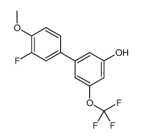 3-(3-fluoro-4-methoxyphenyl)-5-(trifluoromethoxy)phenol结构式