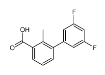 3-(3,5-difluorophenyl)-2-methylbenzoic acid Structure