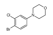 4-(4-bromo-3-chlorophenyl)morpholine结构式