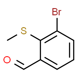 3-Bromo-2-(methylsulfanyl)benzaldehyde Structure