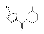 (2-bromo-1,3-thiazol-5-yl)-(3-fluoropiperidin-1-yl)methanone结构式