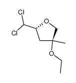 Furan, 2-(dichloromethyl)-4-ethoxytetrahydro-4-methyl-, cis- (9CI)结构式