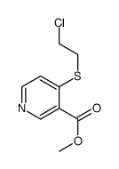 methyl 4-(2-chloroethylsulfanyl)pyridine-3-carboxylate Structure