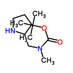 2-Methyl-2-propanyl methyl(2-pyrrolidinylmethyl)carbamate结构式