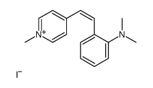 N,N-dimethyl-2-[2-(1-methylpyridin-1-ium-4-yl)ethenyl]aniline,iodide结构式