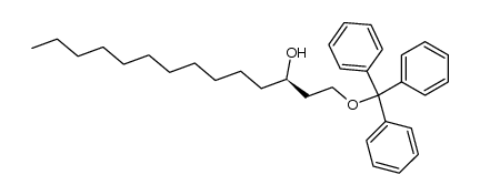 (R)-3-hydroxy-1-trityloxytetradecane结构式