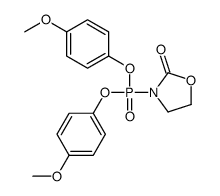 3-bis(4-methoxyphenoxy)phosphoryl-1,3-oxazolidin-2-one Structure