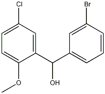 (3-bromophenyl)-(5-chloro-2-methoxyphenyl)methanol Structure