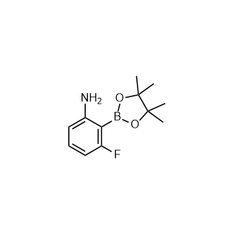 3-fluoro-2-(4,4,5,5-tetramethyl-1,3,2-dioxaborolan-2-yl)aniline Structure