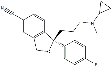 (S)-1-[3-(环丙基-甲基-氨基)-丙基]-1-(4-氟-苯基)-1,3-二氢-异苯并呋喃-5-甲腈结构式