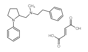 2-Pyrrolidinemethanamine, N-methyl-1-phenyl-N-(2-phenylethyl)-, (-)-,(E)-2-butenedioate (1:1) structure