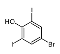 4-溴-2,6-二碘苯酚结构式