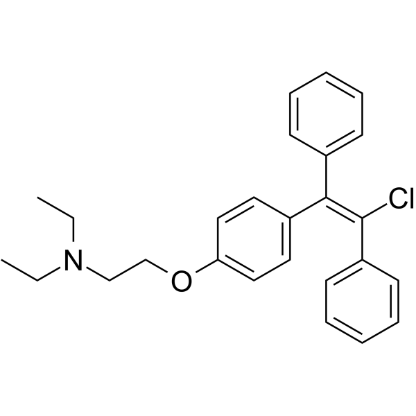 枸橼酸恩氯米芬结构式