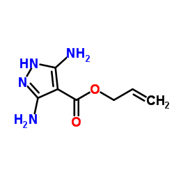 prop-2-en-1-yl3,5-diamino-1H-pyrazole-4-carboxylate structure