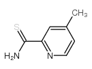 4-甲基吡啶-2-硫代羧胺结构式