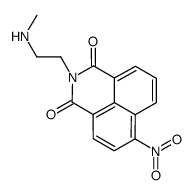 2-[2-(methylamino)ethyl]-6-nitrobenzo[de]isoquinoline-1,3-dione结构式