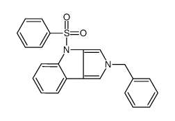 4-(benzenesulfonyl)-2-benzylpyrrolo[3,4-b]indole Structure