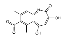 5-hydroxy-6,8-dimethyl-7-nitro-1H-1-benzazepine-2,3-dione Structure