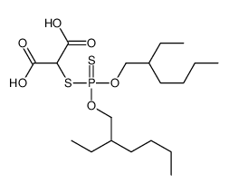 2-[bis(2-ethylhexoxy)phosphinothioylsulfanyl]propanedioic acid结构式