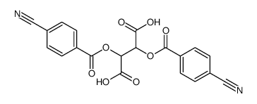 2,3-bis[(4-cyanobenzoyl)oxy]butanedioic acid Structure