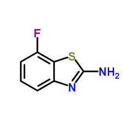 Benzothiazole, 2-amino-7-fluoro- (8CI) Structure